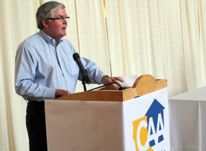Photo by Mike Nemeth Ron Granville, president of CAA, speaks during the annual membership meeting Thursday, Oct. 16. 
