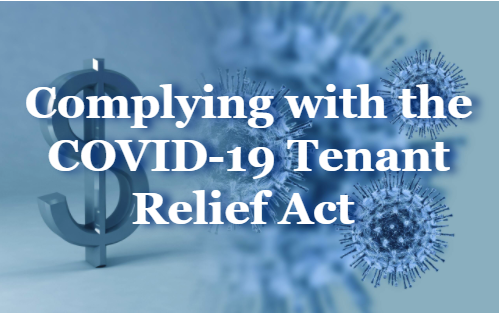 Complying with the COVID-19 Tenant relief act 
virus-money-coronavirus-covid-19